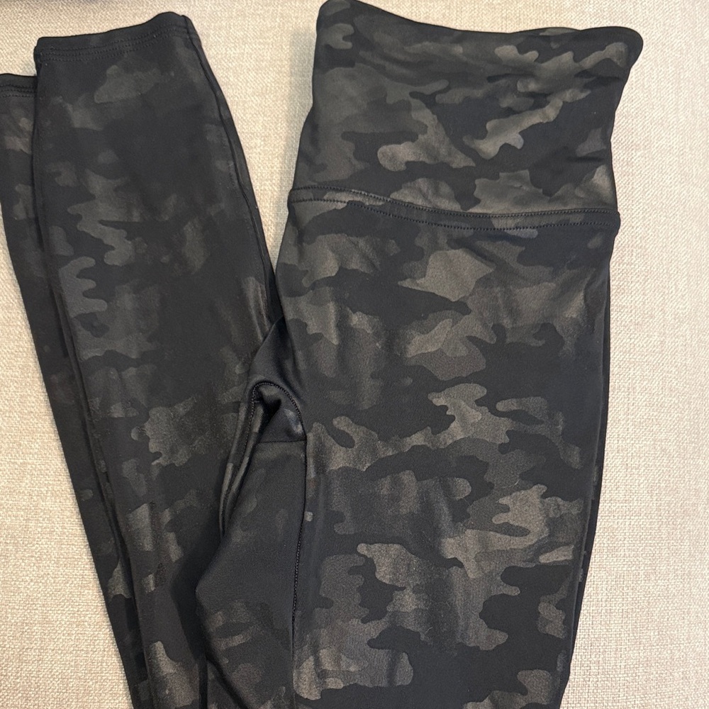 SPANX Black Camouflage Leggings